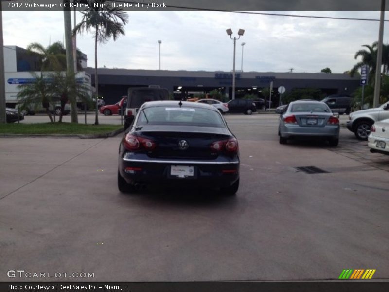 Night Blue Metallic / Black 2012 Volkswagen CC R-Line