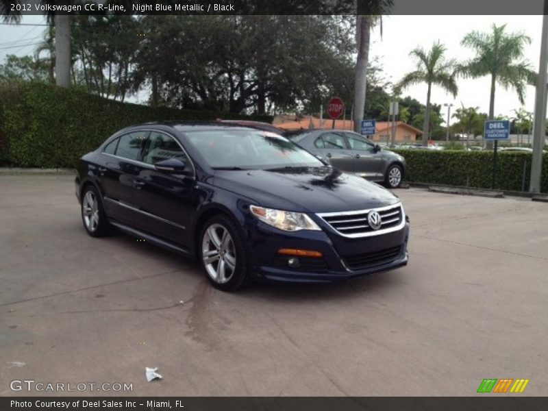 Night Blue Metallic / Black 2012 Volkswagen CC R-Line