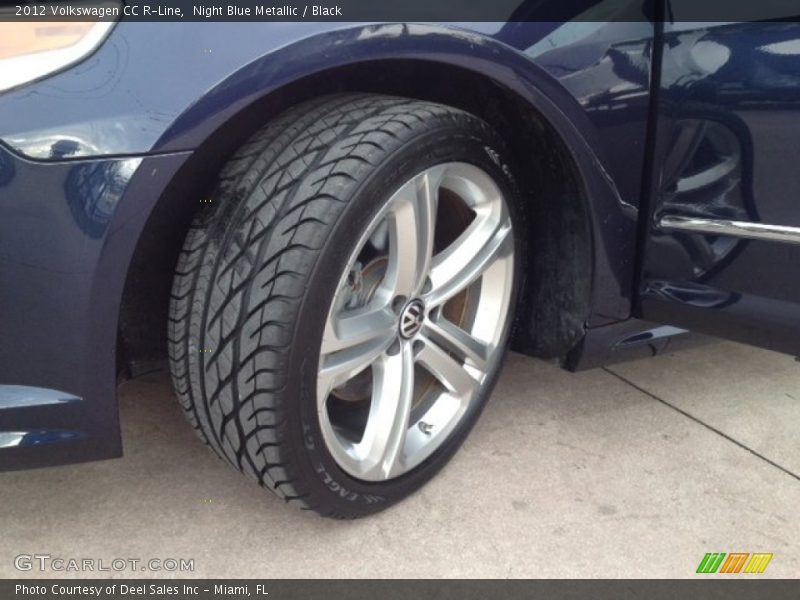 Night Blue Metallic / Black 2012 Volkswagen CC R-Line