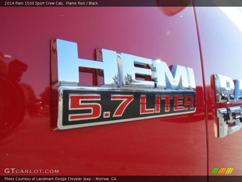 Flame Red / Black 2014 Ram 1500 Sport Crew Cab