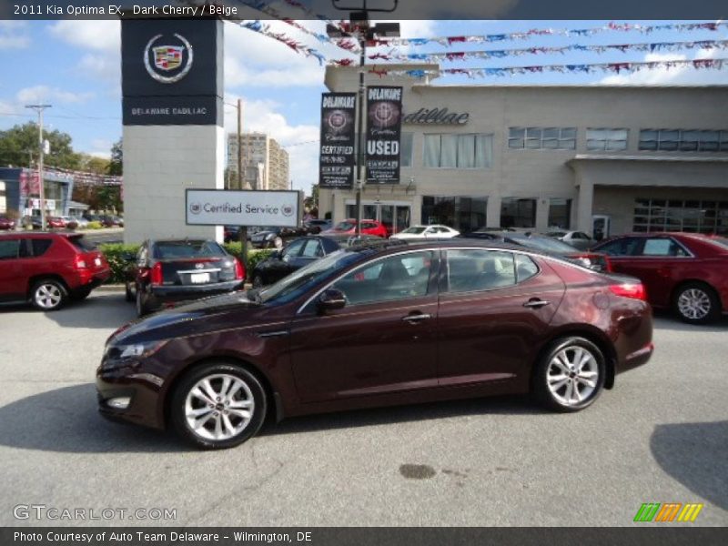 Dark Cherry / Beige 2011 Kia Optima EX