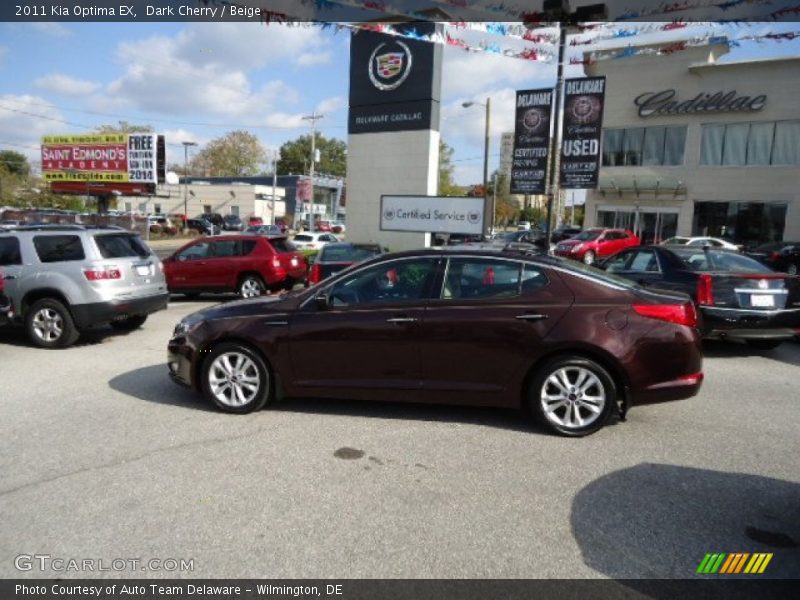 Dark Cherry / Beige 2011 Kia Optima EX