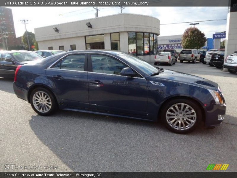 Blue Diamond Tricoat / Light Titanium/Ebony 2010 Cadillac CTS 4 3.6 AWD Sedan