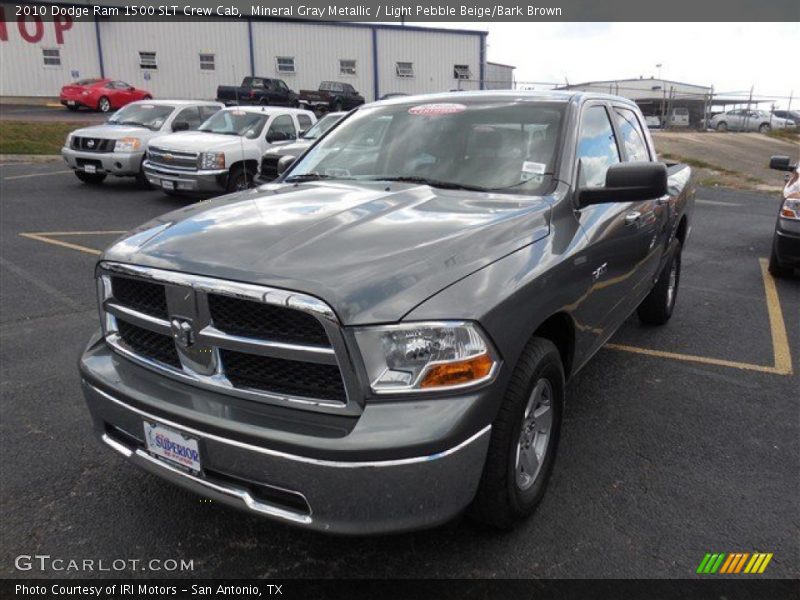 Mineral Gray Metallic / Light Pebble Beige/Bark Brown 2010 Dodge Ram 1500 SLT Crew Cab