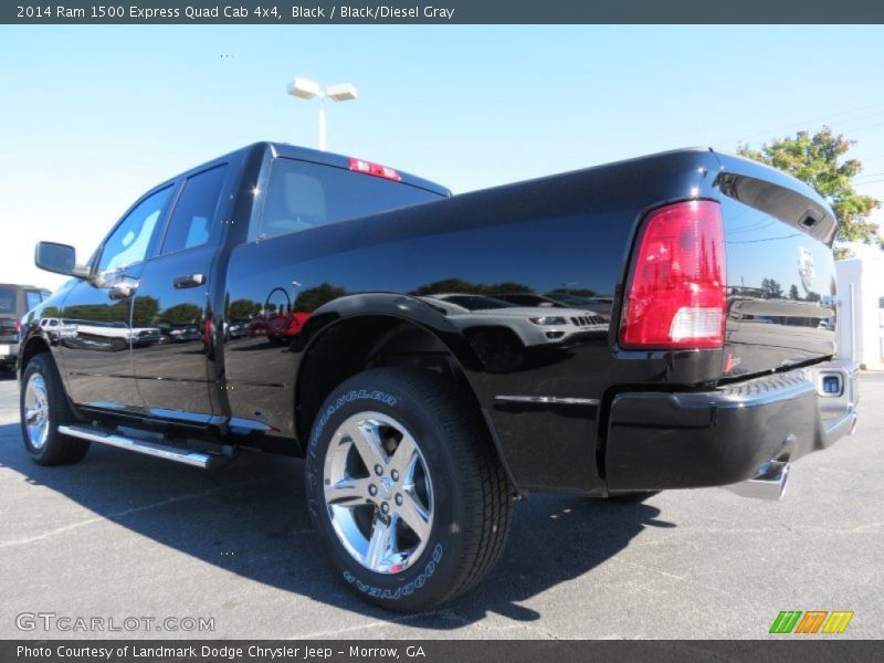 Black / Black/Diesel Gray 2014 Ram 1500 Express Quad Cab 4x4