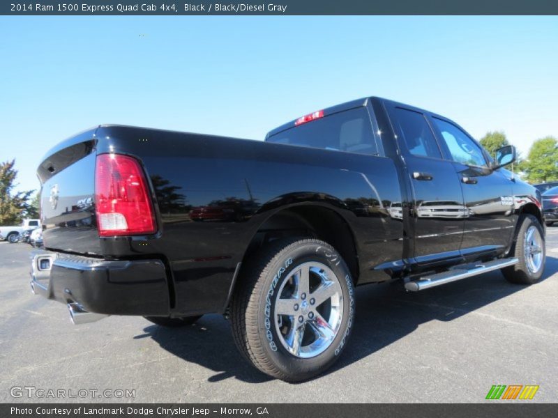 Black / Black/Diesel Gray 2014 Ram 1500 Express Quad Cab 4x4