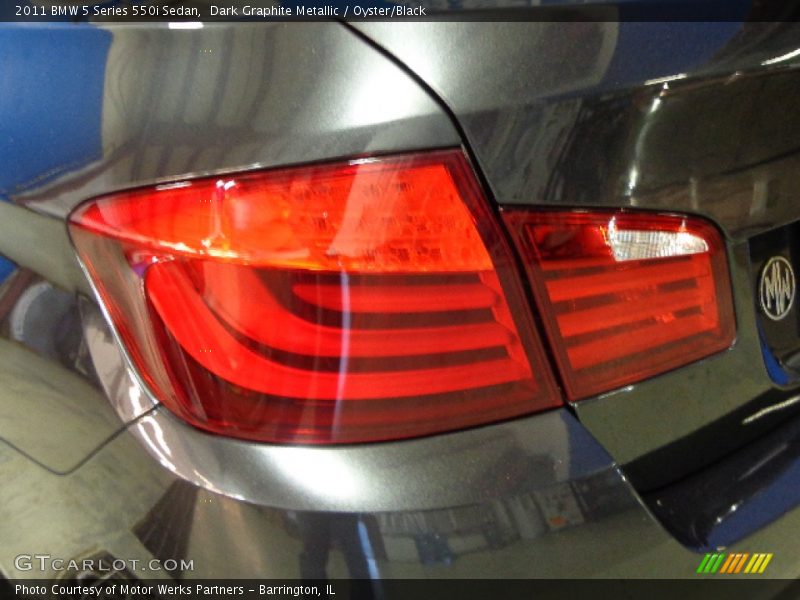 Dark Graphite Metallic / Oyster/Black 2011 BMW 5 Series 550i Sedan
