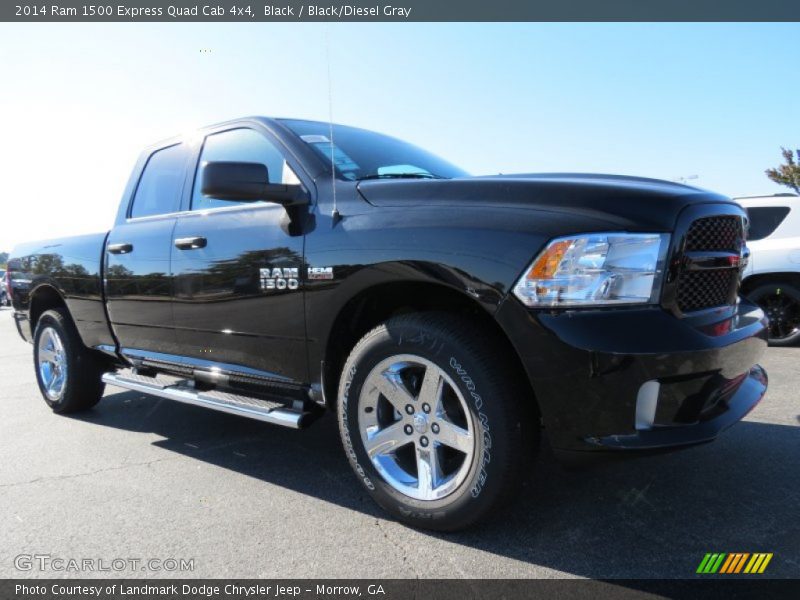 Black / Black/Diesel Gray 2014 Ram 1500 Express Quad Cab 4x4