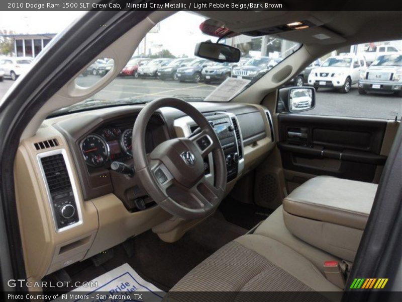 Mineral Gray Metallic / Light Pebble Beige/Bark Brown 2010 Dodge Ram 1500 SLT Crew Cab