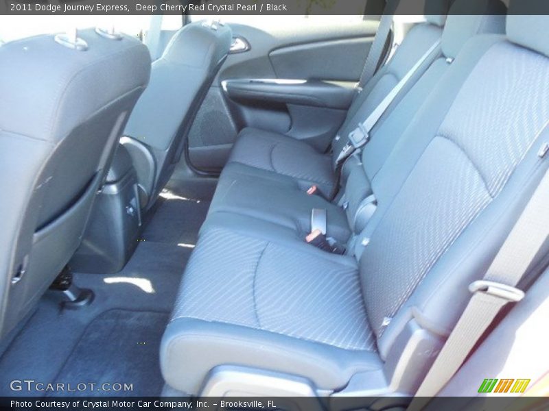 Deep Cherry Red Crystal Pearl / Black 2011 Dodge Journey Express