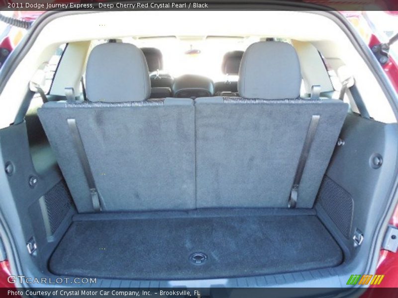 Deep Cherry Red Crystal Pearl / Black 2011 Dodge Journey Express