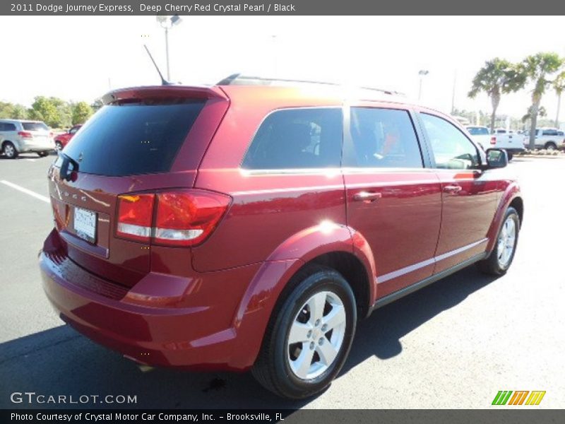 Deep Cherry Red Crystal Pearl / Black 2011 Dodge Journey Express
