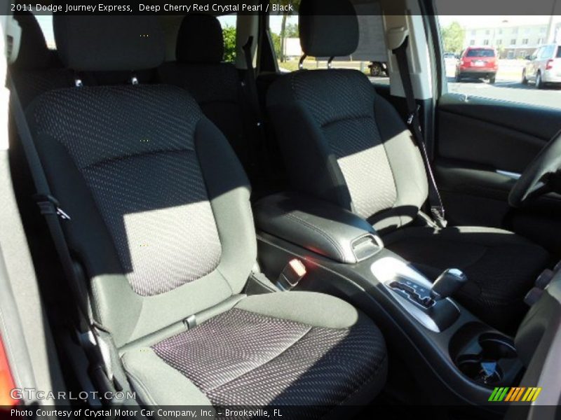 Deep Cherry Red Crystal Pearl / Black 2011 Dodge Journey Express