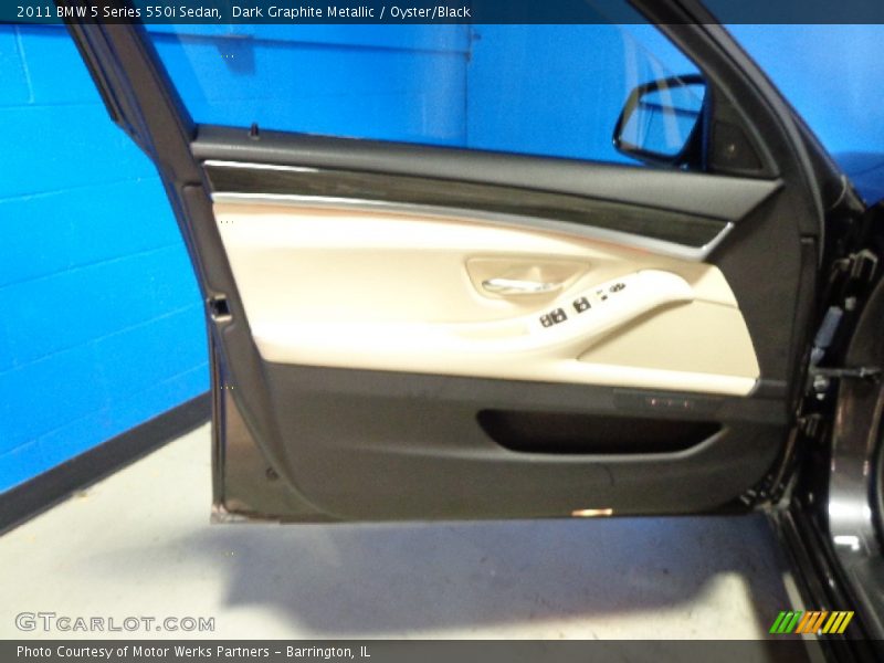 Dark Graphite Metallic / Oyster/Black 2011 BMW 5 Series 550i Sedan