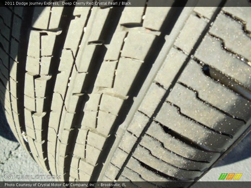 Deep Cherry Red Crystal Pearl / Black 2011 Dodge Journey Express