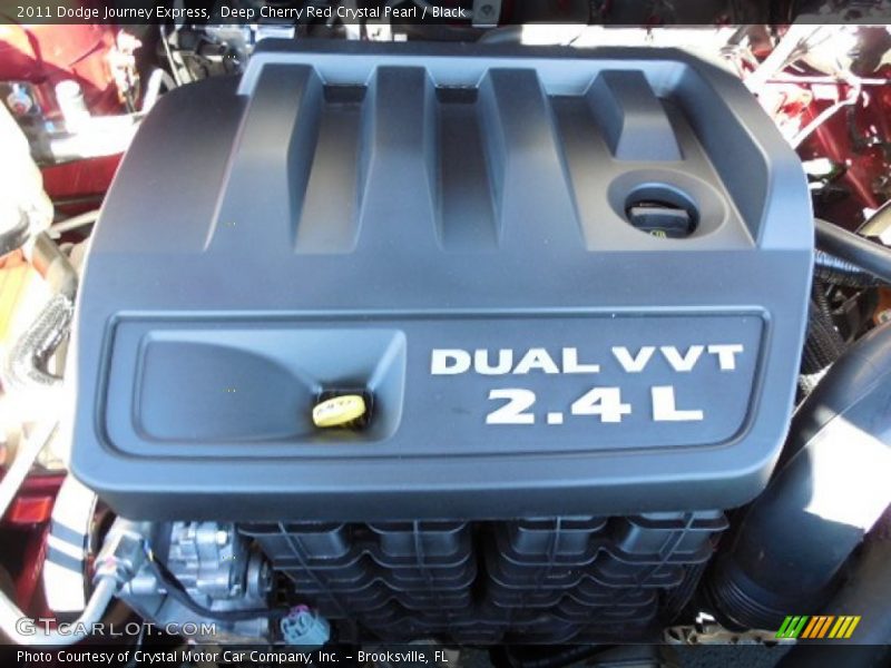 Deep Cherry Red Crystal Pearl / Black 2011 Dodge Journey Express