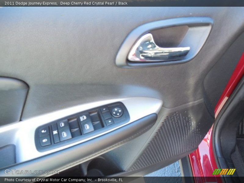 Deep Cherry Red Crystal Pearl / Black 2011 Dodge Journey Express