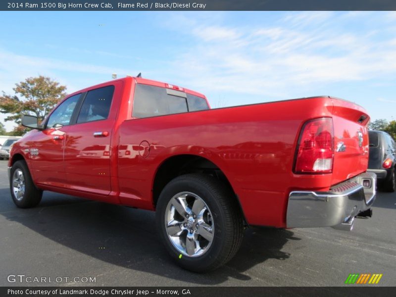 Flame Red / Black/Diesel Gray 2014 Ram 1500 Big Horn Crew Cab