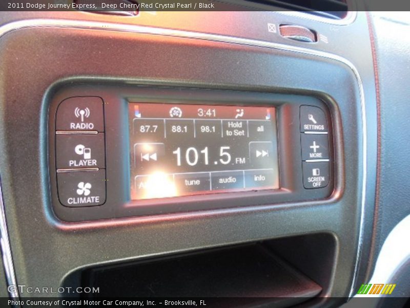 Deep Cherry Red Crystal Pearl / Black 2011 Dodge Journey Express
