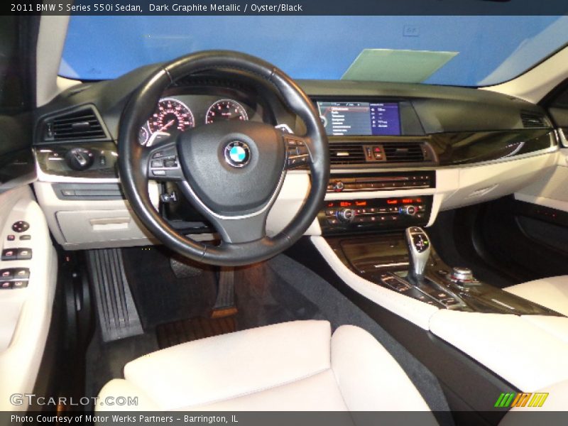 Dark Graphite Metallic / Oyster/Black 2011 BMW 5 Series 550i Sedan