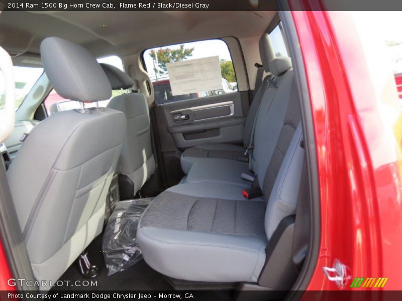 Flame Red / Black/Diesel Gray 2014 Ram 1500 Big Horn Crew Cab