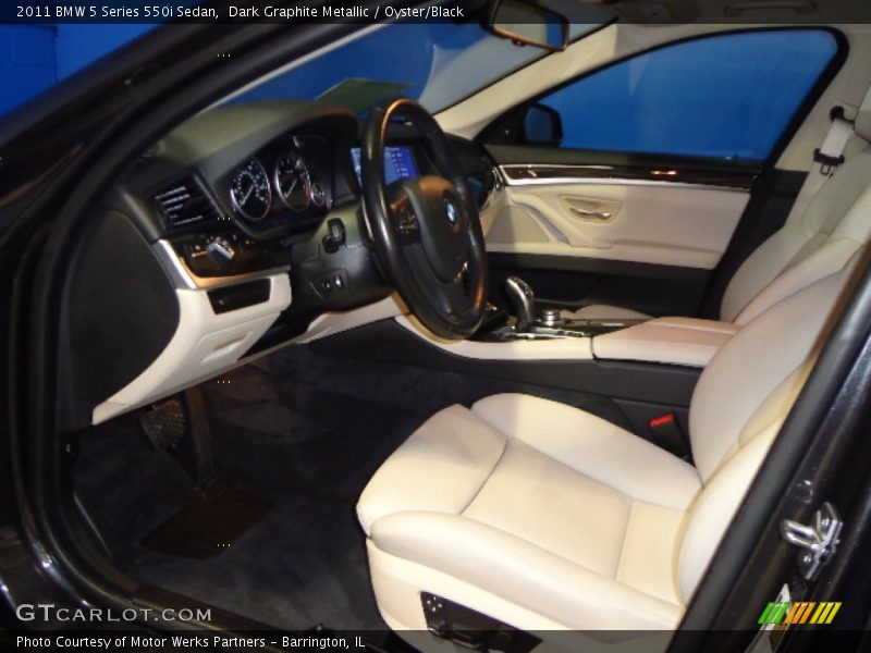 Dark Graphite Metallic / Oyster/Black 2011 BMW 5 Series 550i Sedan