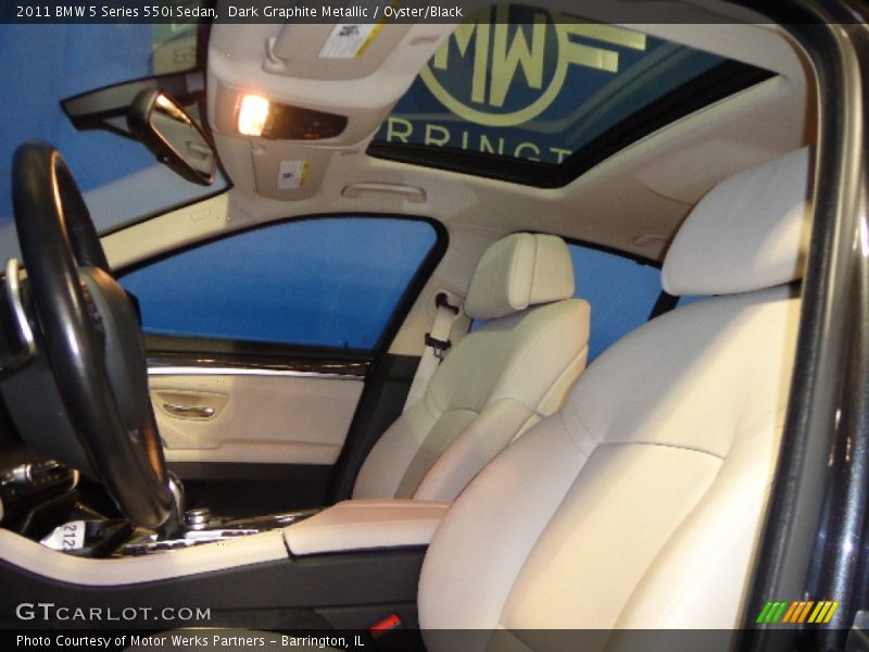 Dark Graphite Metallic / Oyster/Black 2011 BMW 5 Series 550i Sedan