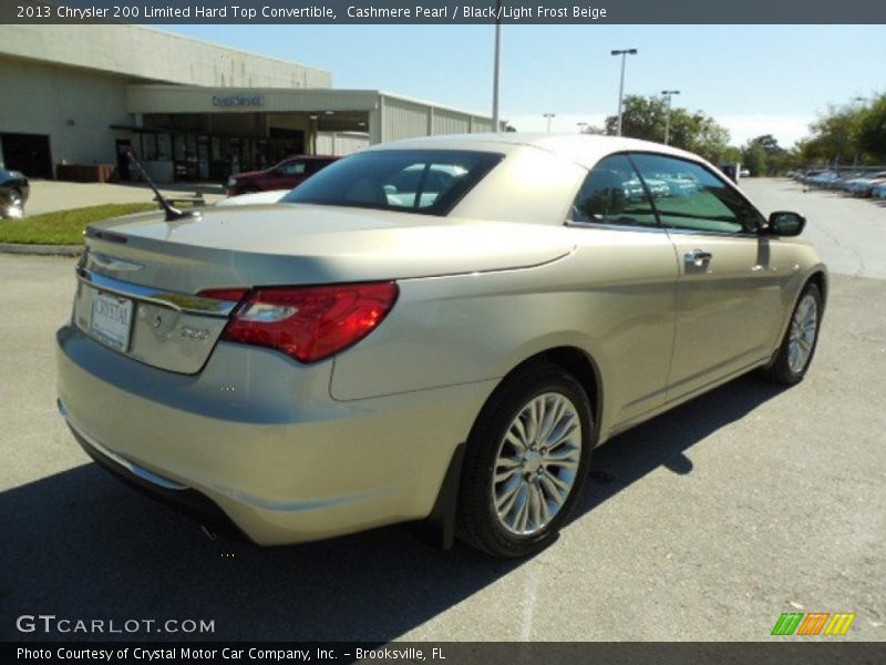 Cashmere Pearl / Black/Light Frost Beige 2013 Chrysler 200 Limited Hard Top Convertible