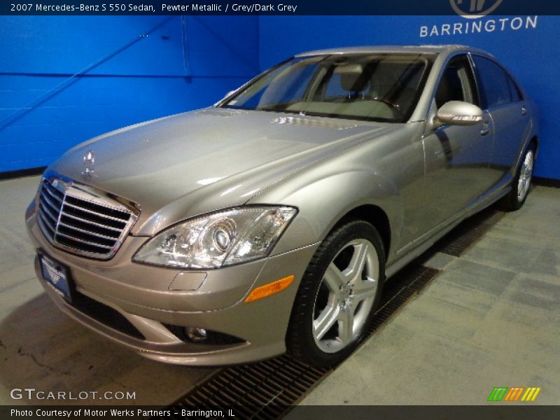 Pewter Metallic / Grey/Dark Grey 2007 Mercedes-Benz S 550 Sedan