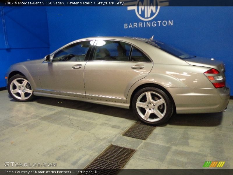 Pewter Metallic / Grey/Dark Grey 2007 Mercedes-Benz S 550 Sedan