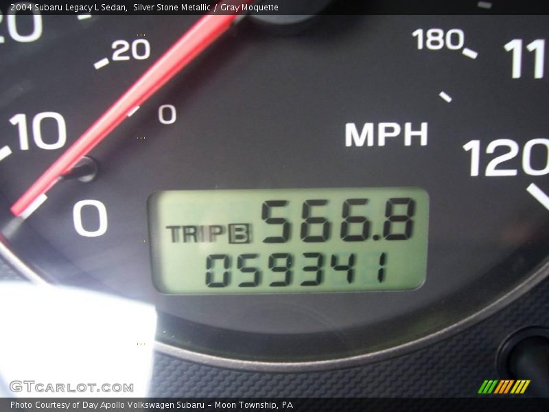 Silver Stone Metallic / Gray Moquette 2004 Subaru Legacy L Sedan