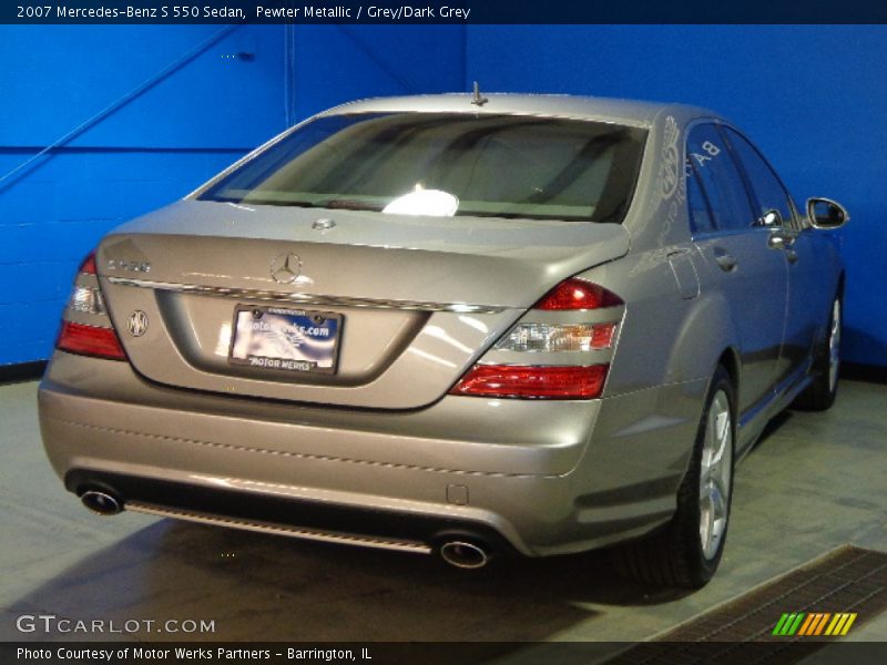 Pewter Metallic / Grey/Dark Grey 2007 Mercedes-Benz S 550 Sedan
