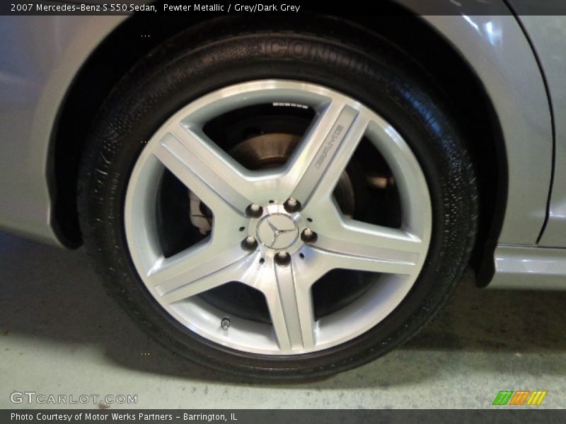 Pewter Metallic / Grey/Dark Grey 2007 Mercedes-Benz S 550 Sedan