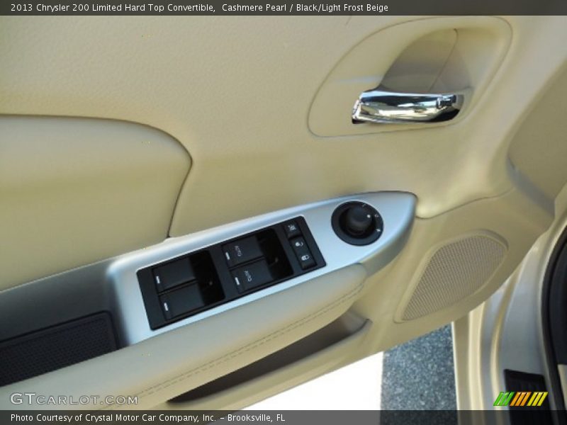 Cashmere Pearl / Black/Light Frost Beige 2013 Chrysler 200 Limited Hard Top Convertible