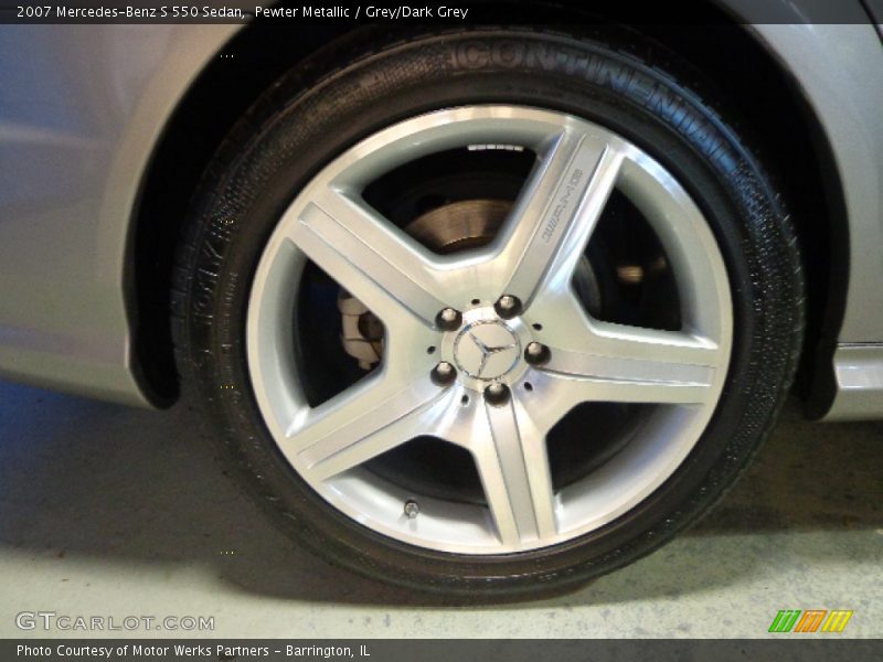 Pewter Metallic / Grey/Dark Grey 2007 Mercedes-Benz S 550 Sedan