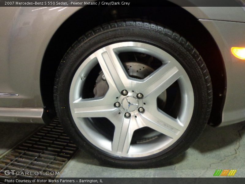 Pewter Metallic / Grey/Dark Grey 2007 Mercedes-Benz S 550 Sedan
