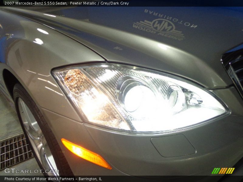 Pewter Metallic / Grey/Dark Grey 2007 Mercedes-Benz S 550 Sedan