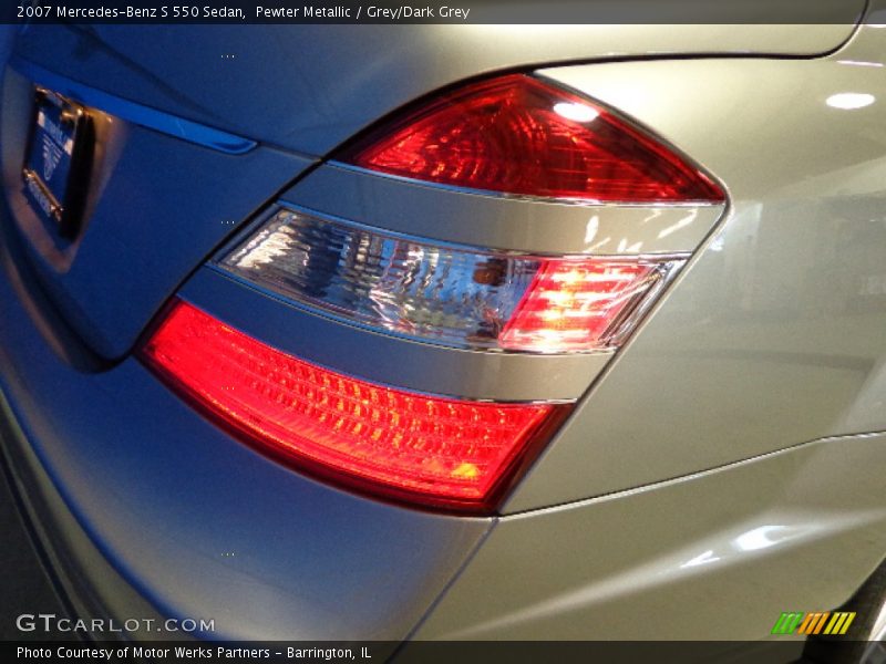 Pewter Metallic / Grey/Dark Grey 2007 Mercedes-Benz S 550 Sedan