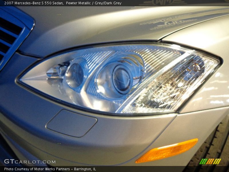 Pewter Metallic / Grey/Dark Grey 2007 Mercedes-Benz S 550 Sedan