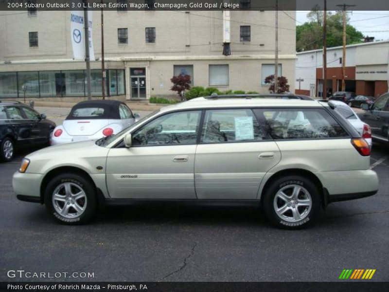 Champagne Gold Opal / Beige 2004 Subaru Outback 3.0 L.L.Bean Edition Wagon