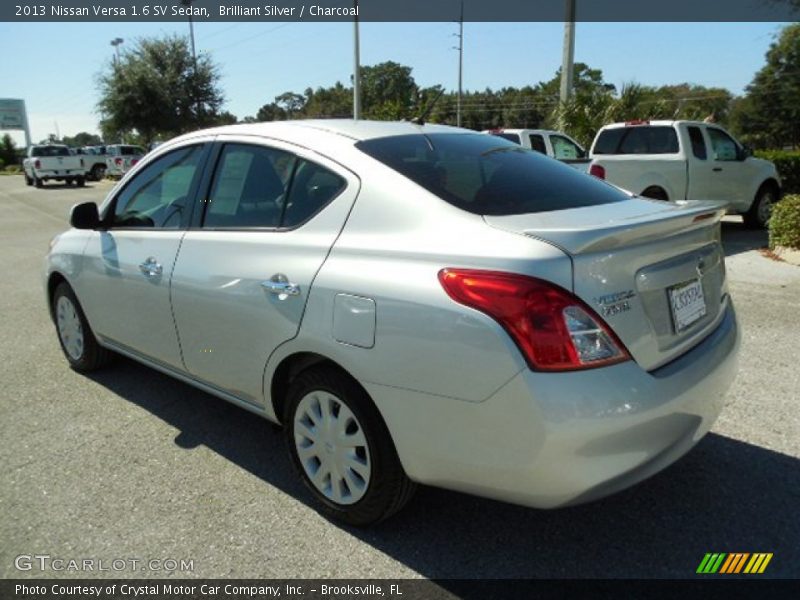 Brilliant Silver / Charcoal 2013 Nissan Versa 1.6 SV Sedan