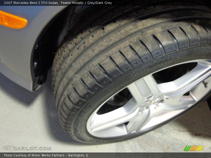 Pewter Metallic / Grey/Dark Grey 2007 Mercedes-Benz S 550 Sedan
