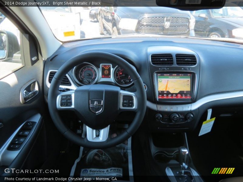 Bright Silver Metallic / Black 2014 Dodge Journey SXT