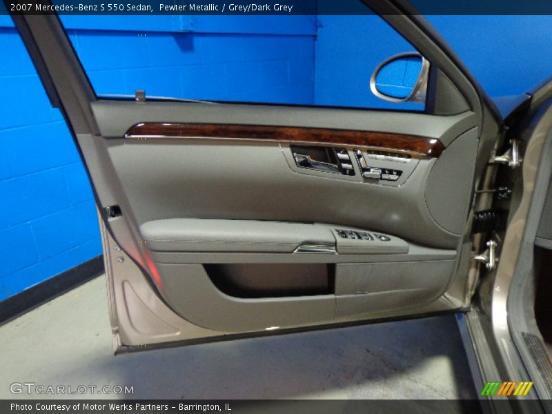 Pewter Metallic / Grey/Dark Grey 2007 Mercedes-Benz S 550 Sedan