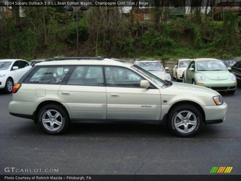 Champagne Gold Opal / Beige 2004 Subaru Outback 3.0 L.L.Bean Edition Wagon