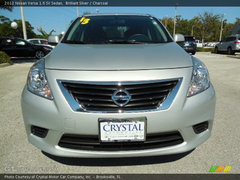 Brilliant Silver / Charcoal 2013 Nissan Versa 1.6 SV Sedan