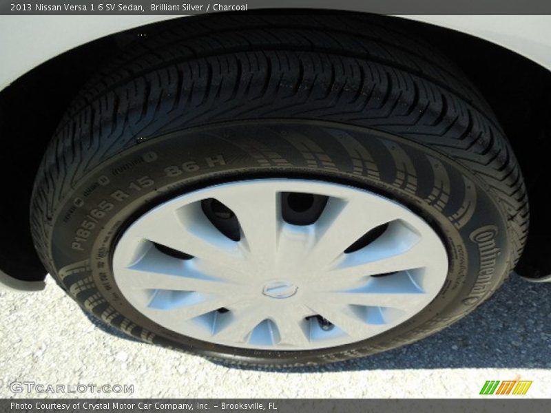 Brilliant Silver / Charcoal 2013 Nissan Versa 1.6 SV Sedan