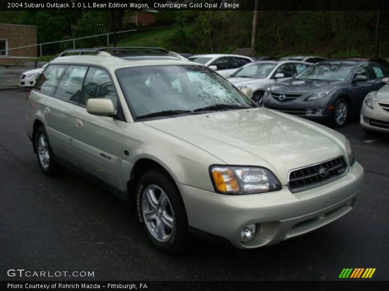 Champagne Gold Opal / Beige 2004 Subaru Outback 3.0 L.L.Bean Edition Wagon