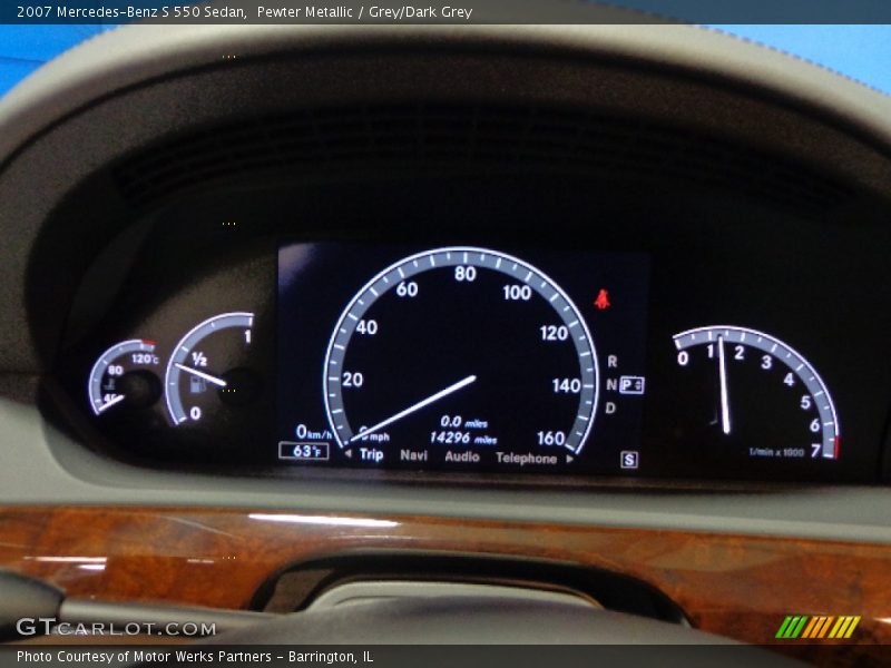 Pewter Metallic / Grey/Dark Grey 2007 Mercedes-Benz S 550 Sedan