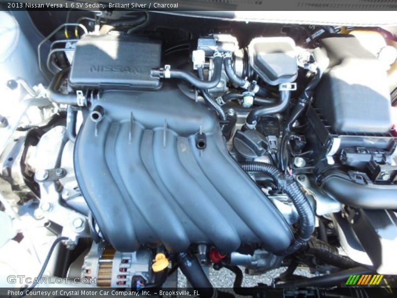 Brilliant Silver / Charcoal 2013 Nissan Versa 1.6 SV Sedan